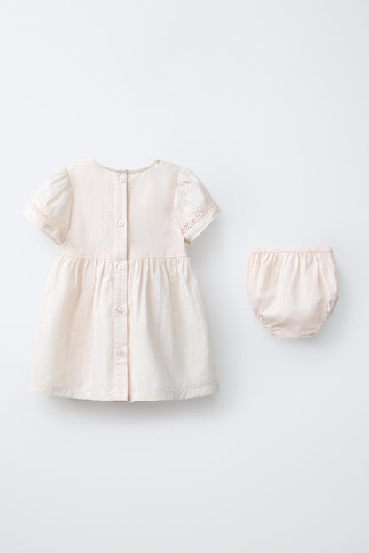 EMBROIDERED DRESS AND KNICKERS