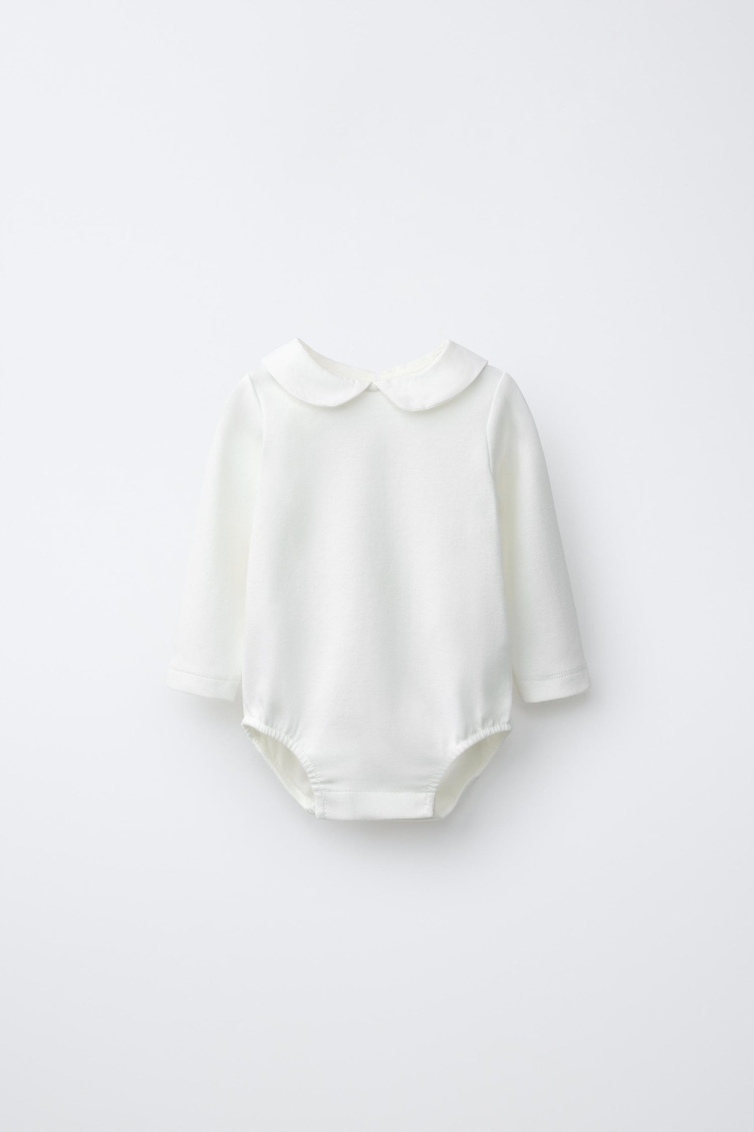 PETER PAN COLLAR BODYSUIT - Oyster-white / 0-1 months (56 cm)