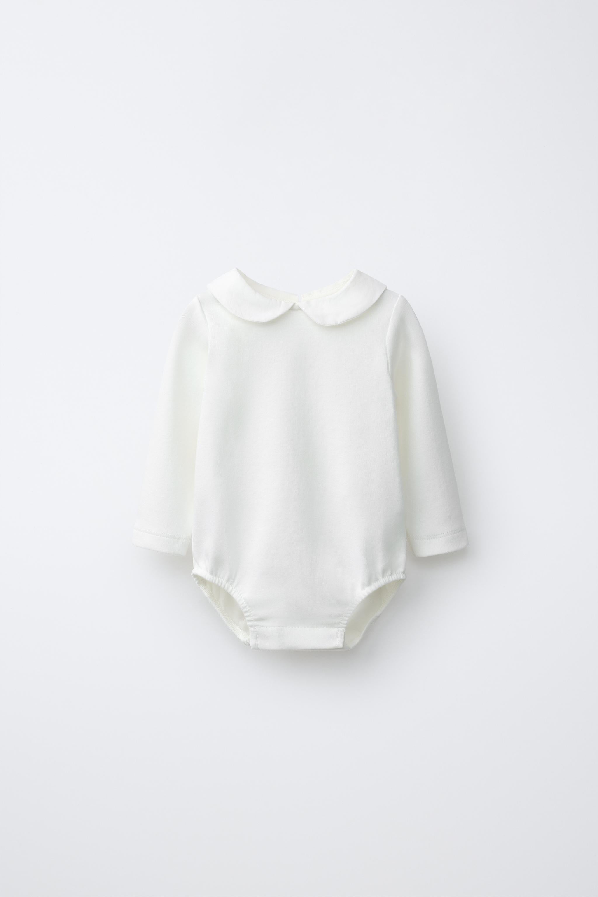 PETER PAN COLLAR BODYSUIT - Oyster-white / 0-1 months (56 cm)