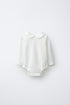 PETER PAN COLLAR BODYSUIT - Oyster-white / 0-1 months (56 cm)