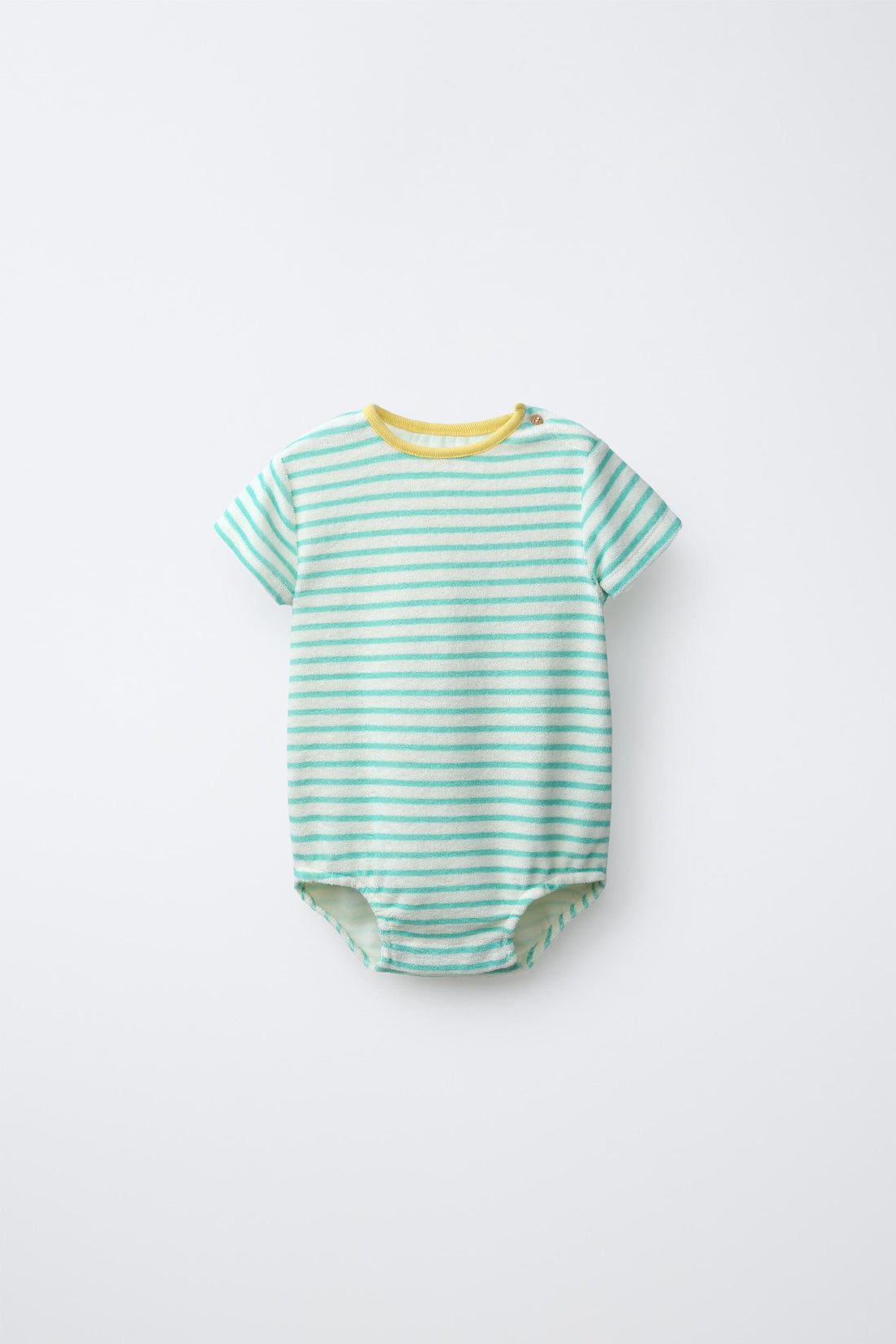 STRIPED TOWELLING BODYSUIT