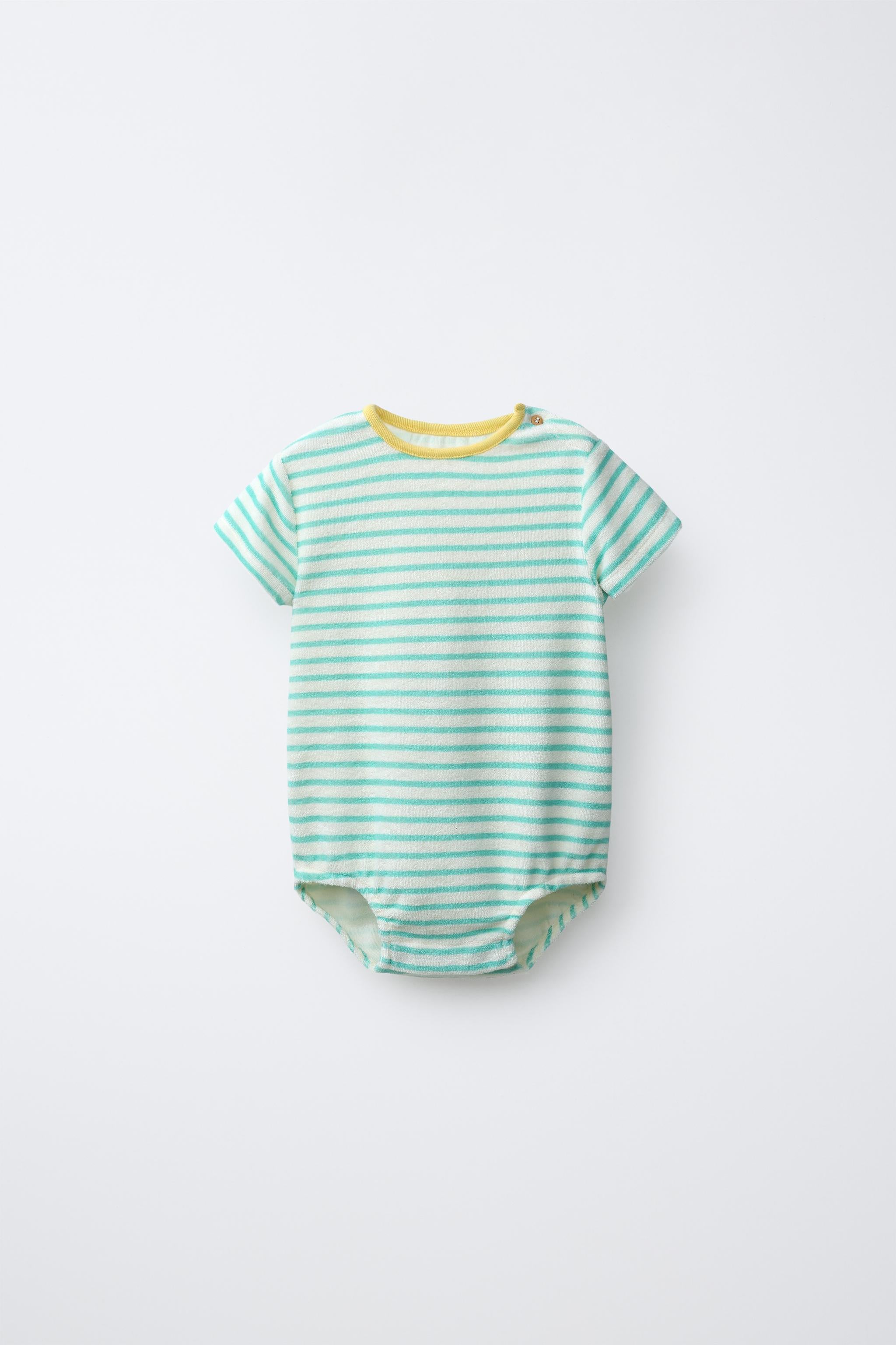 STRIPED TOWELLING BODYSUIT