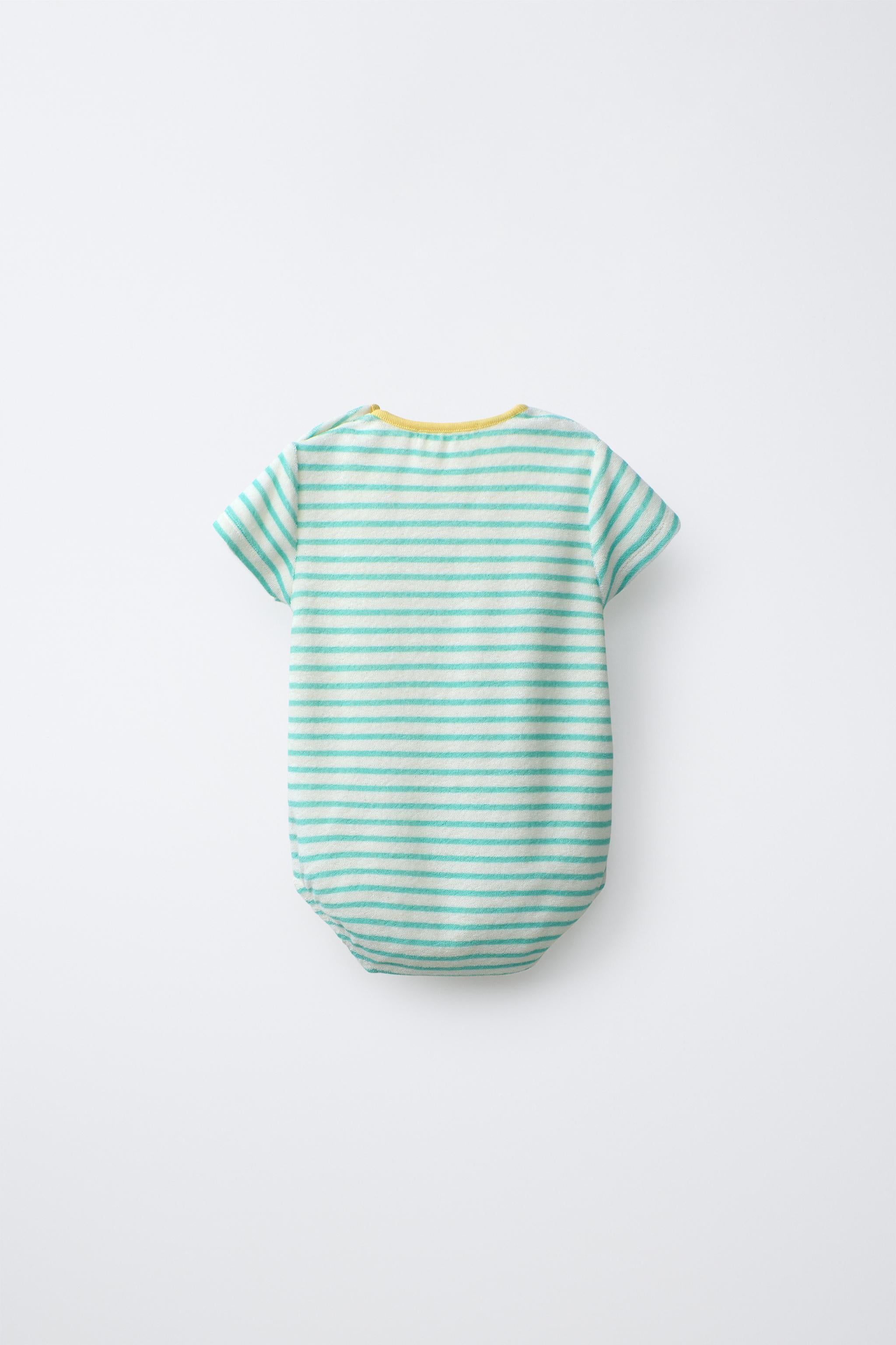 STRIPED TOWELLING BODYSUIT