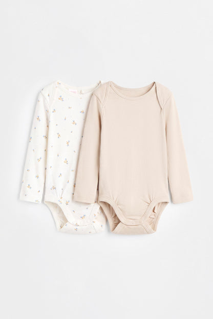 Pack of 2 combined bodysuits