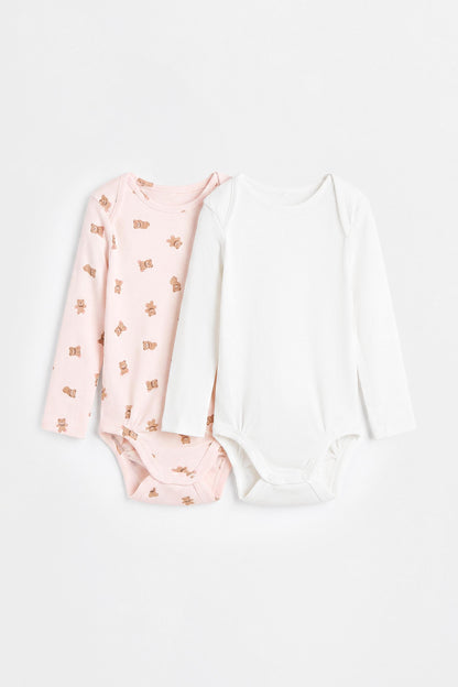 Pack of 2 combined bodysuits