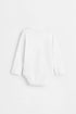 Long sleeve bodysuits (4-pack) - WHITE / 12-18 months