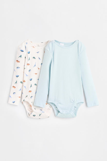 Pack of 2 combined bodysuits
