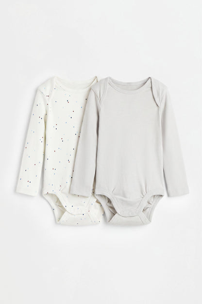 Pack of 2 combined bodysuits
