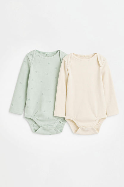 Pack of 2 combined bodysuits