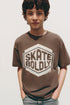 Printed T-shirt - ASH / 11-12 years