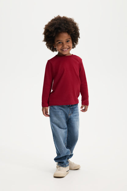 Pack of 4 plain long sleeve T-shirts