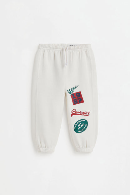Pack of 2 contrast plush trousers