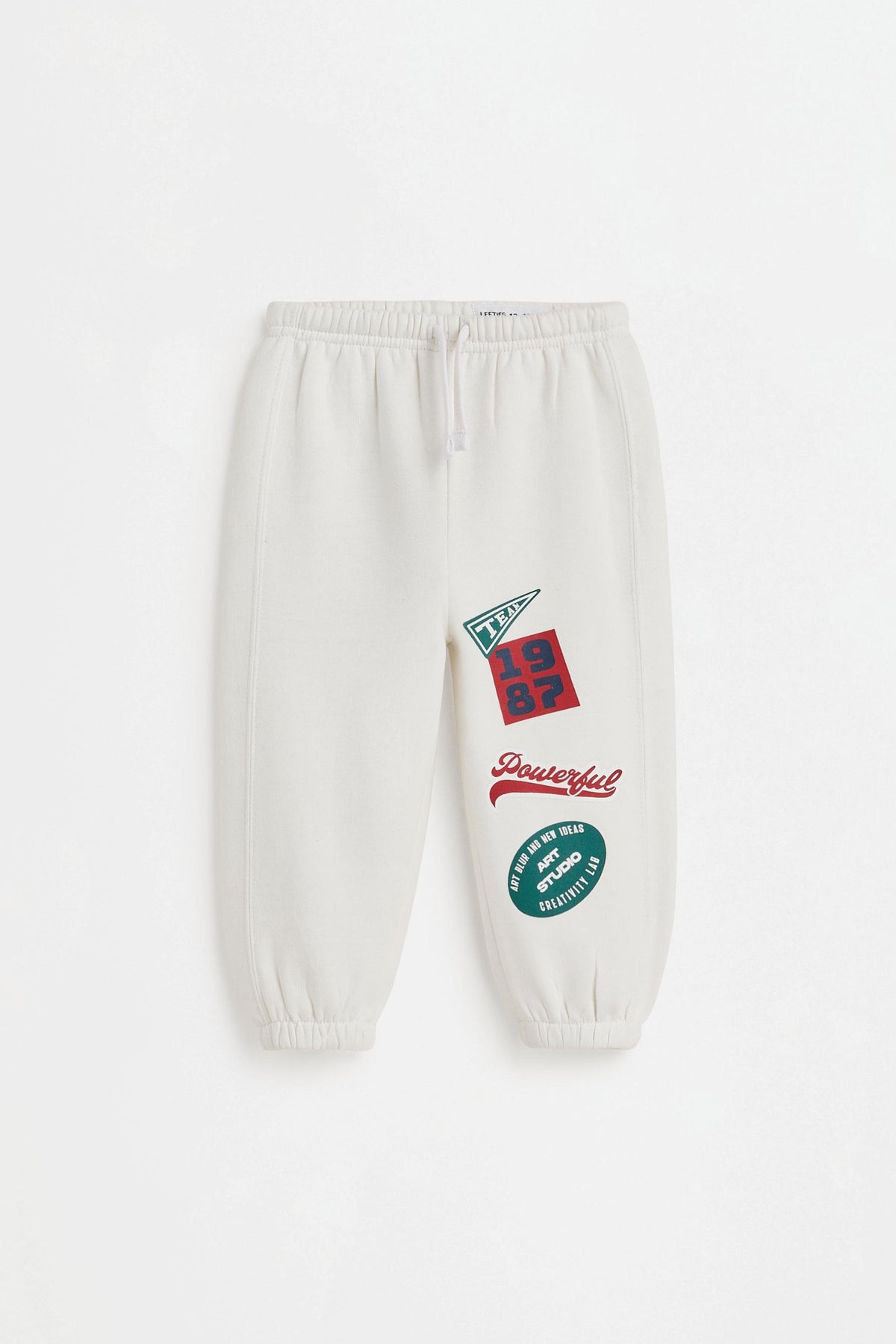 Pack of 2 contrast plush trousers