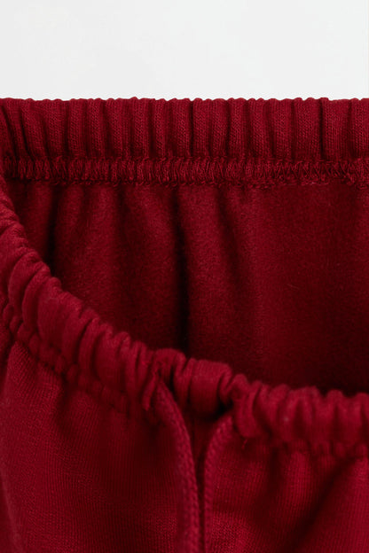 Pack of 2 contrast plush trousers