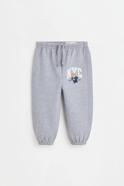 Pack of 2 contrast plush trousers