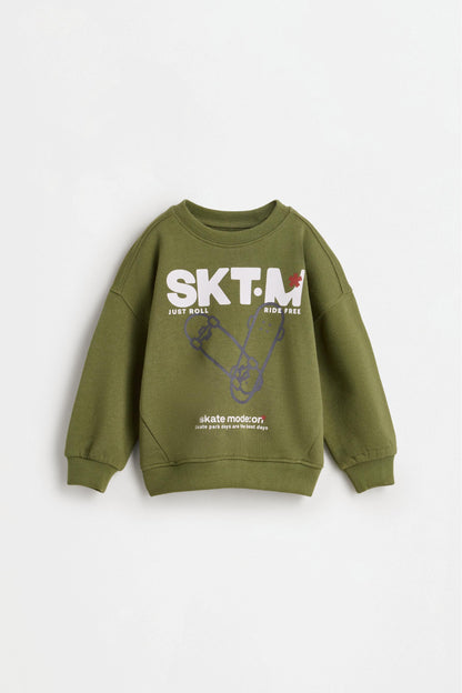 Plush sweatshirt and trousers set