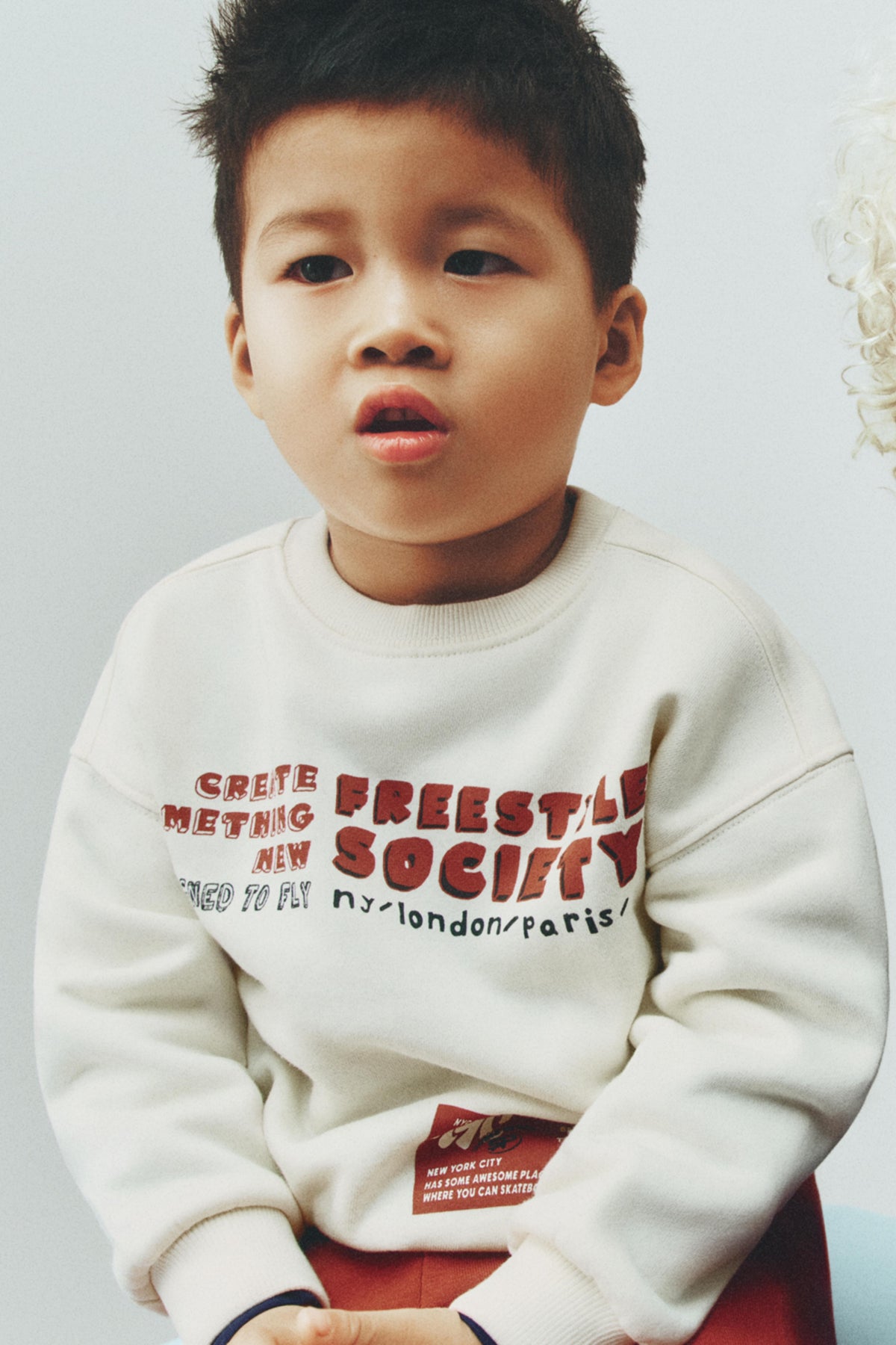 Plush sweatshirt and trousers set