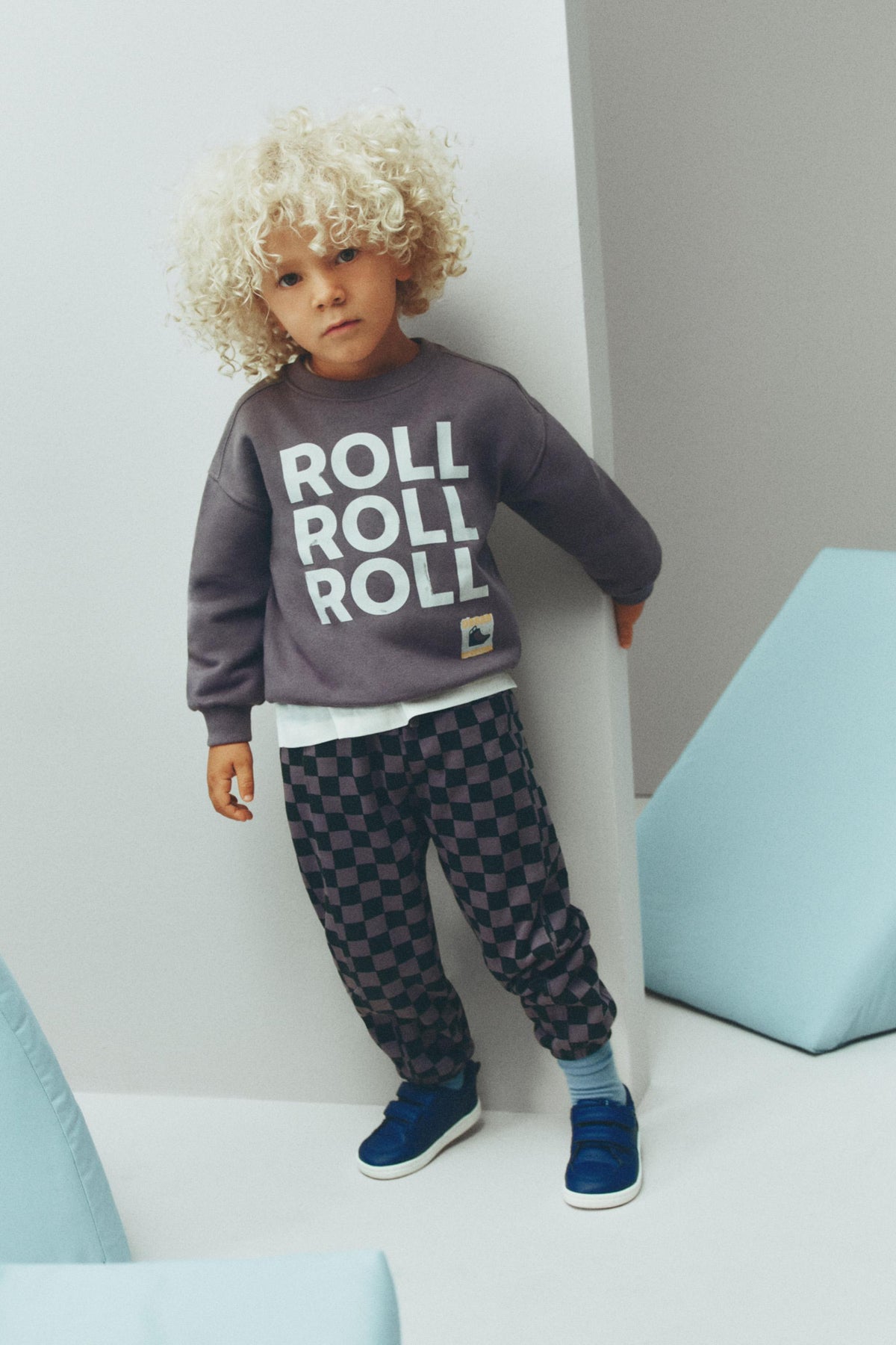 Plush sweatshirt and trousers set