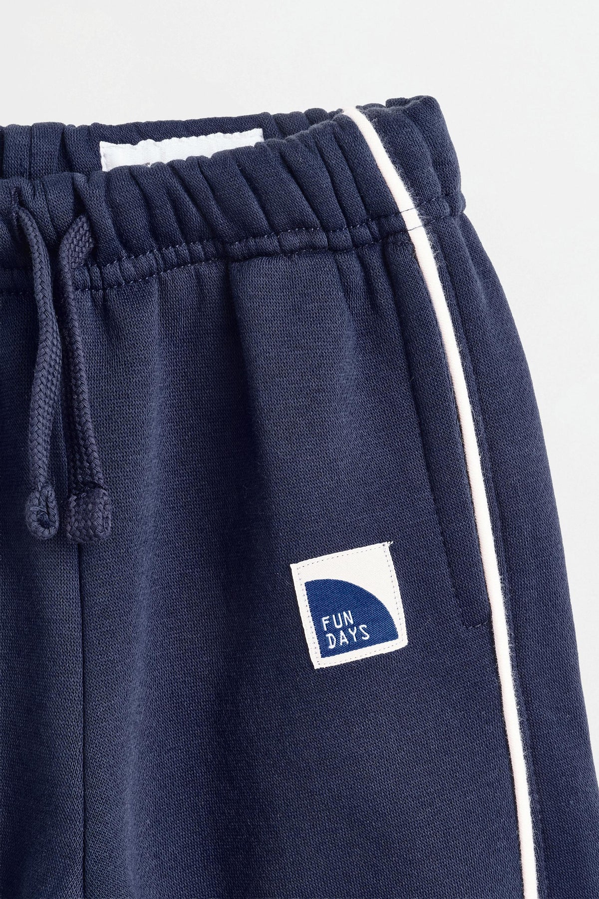 Plush trousers with piping - NAVY / 12-18 months