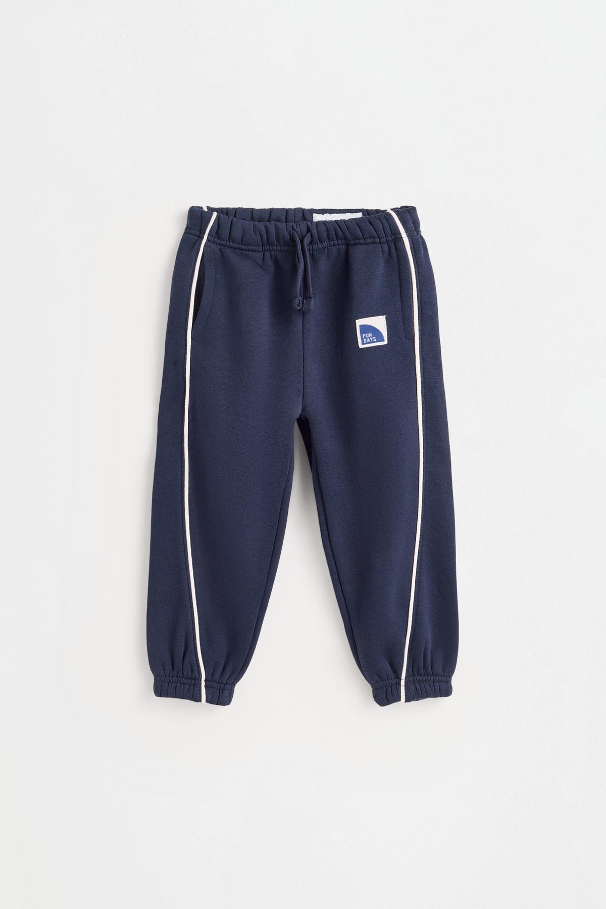 Plush trousers with piping