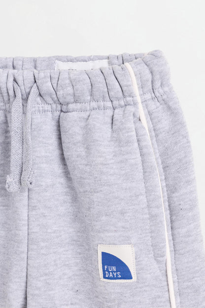 Plush trousers with piping