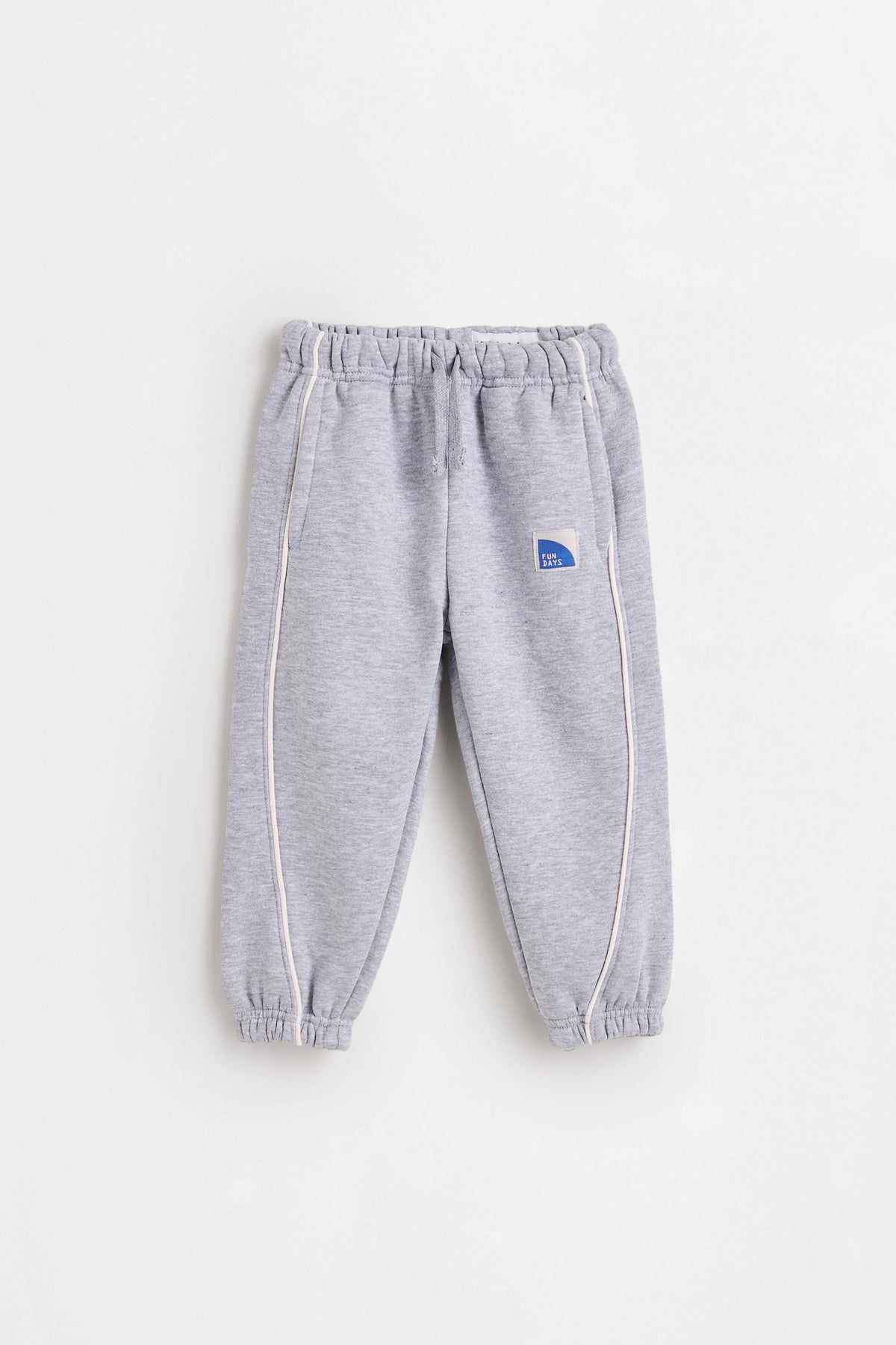 Plush trousers with piping