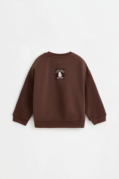 Plush sweatshirt and trousers co-ord