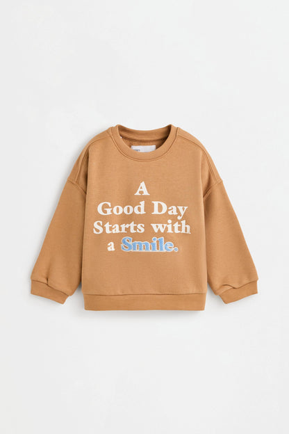 Plush sweatshirt and trousers co-ord