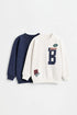 Pack of 2 assorted sweatshirts - OFF WHITE / 12-18 months