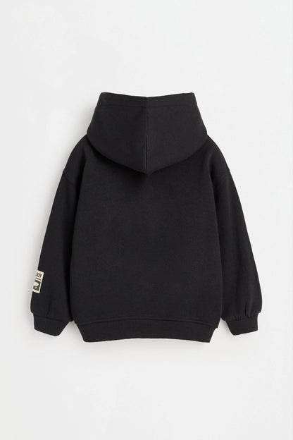 Raised print hoodie