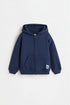 Zip-up sweatshirt - NAVY / 12-18 months
