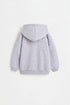 Zip-up sweatshirt - GREY MARL / 12-18 months