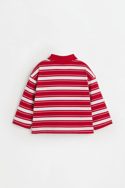 Striped polo shirt