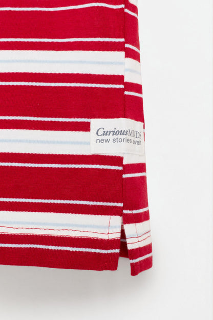 Striped polo shirt