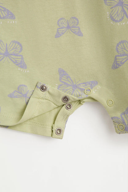 Short printed sleepsuit