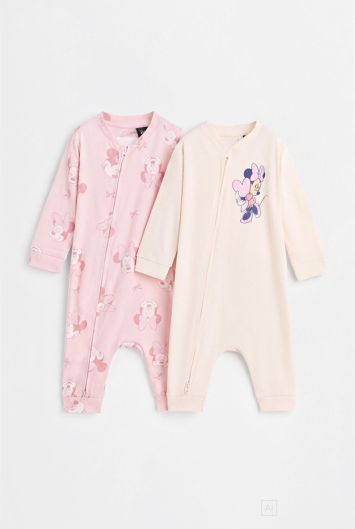 Pack of 2 Minnie Mouse ©Disney sleepsuits
