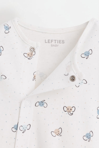Printed interlock sleepsuit