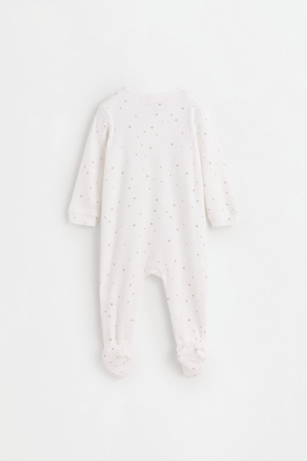 Printed interlock sleepsuit - MINK / 0-1 months
