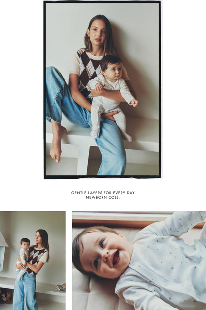 Printed interlock sleepsuit