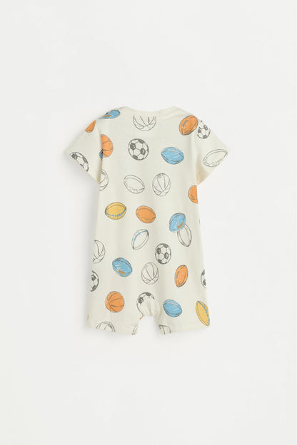 Short printed sleepsuit