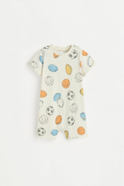 Short printed sleepsuit