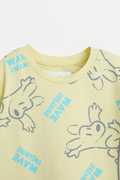 All-over printed sleepsuit