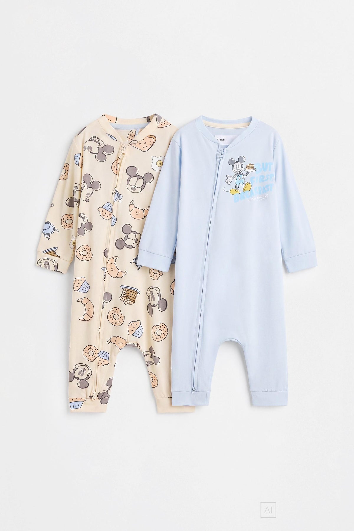 Pack of 2 Mickey Mouse ©Disney sleepsuits