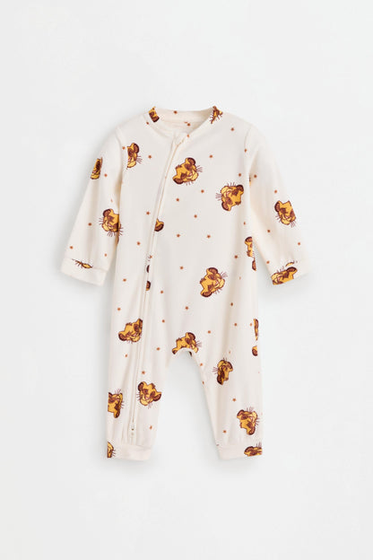Pack 2 Simba ©Disney velvety sleepsuits