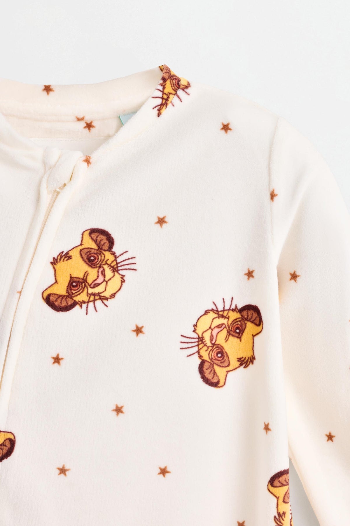 Pack 2 Simba ©Disney velvety sleepsuits