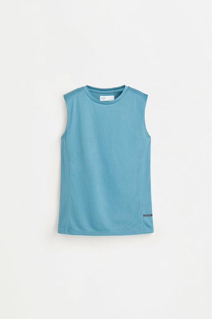 Sleeveless sports co-ord with Bermuda shorts