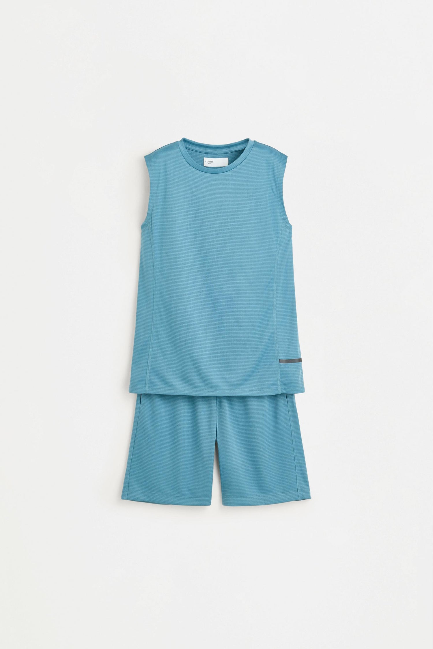 Sleeveless sports co-ord with Bermuda shorts