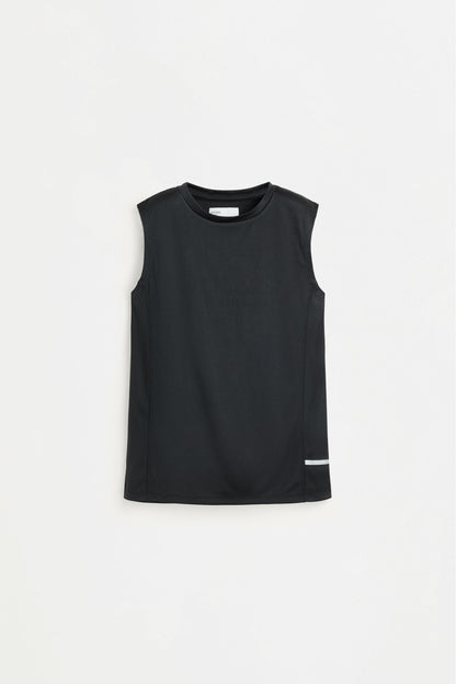 Sleeveless sports co-ord with Bermuda shorts