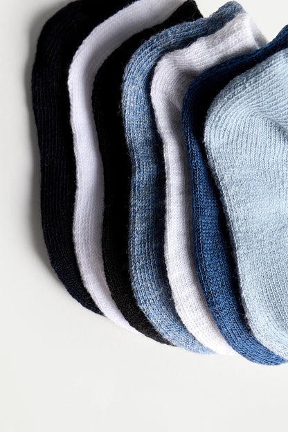 Ankle socks (Pack 10) - BLUE/WHITE / 24-36 months
