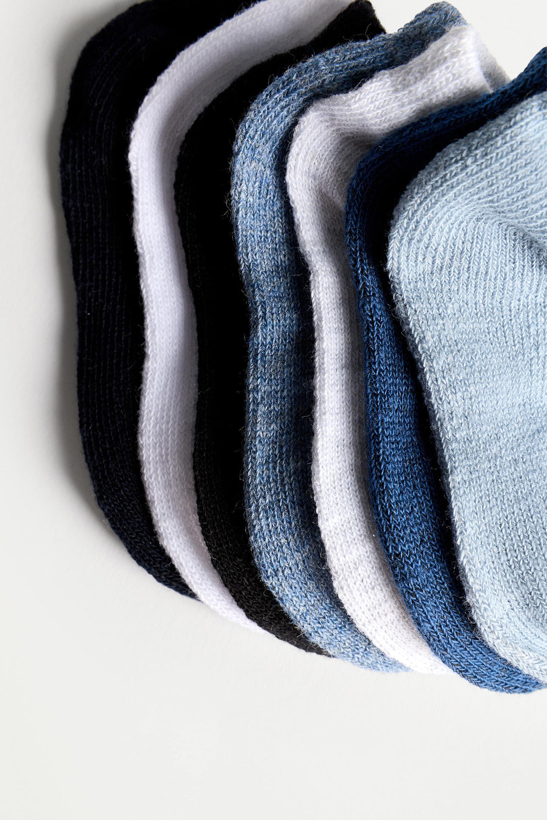 Ankle socks (Pack 10) - BLUE/WHITE / 24-36 months